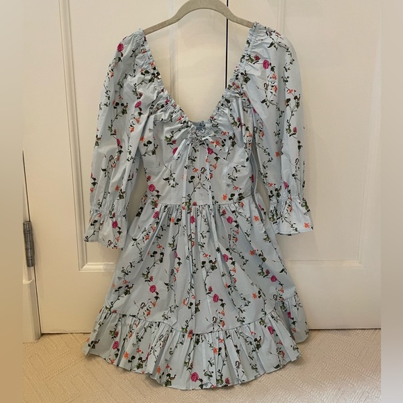 Hill House Home Samantha Nap Dress in Pond Floral Size XS - Picture 2 of 4